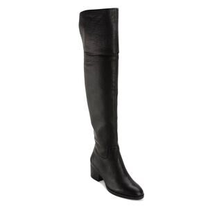 Lauren Ralph Lauren Dallyce Over-The-Knee Boots Leather Womens‎ Size 9B Black